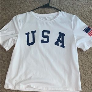 USA Cropped Top